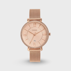 Jacqueline Three-Hand Date Rose Gold-Tone Stainless Steel Watch