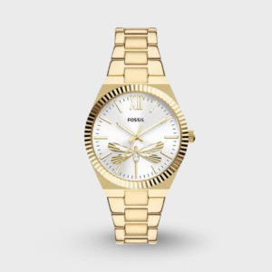 Scarlette Three-Hand Gold-Tone Stainless Steel Watch