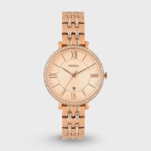 Jacqueline Three-Hand Rose Gold-Tone Stainless Steel Watch