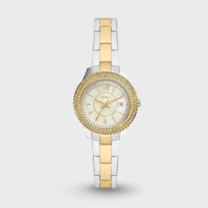 Stella Three-Hand Date Two-Tone Stainless Steel Watch