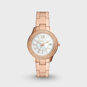 Stella Three-Hand Date Rose Gold-Tone Stainless Steel Watch