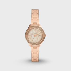 Stella Three-Hand Date Rose Gold-Tone Stainless Steel Watch