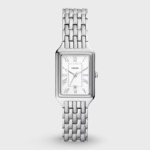 Raquel Three-Hand Date Stainless Steel Watch