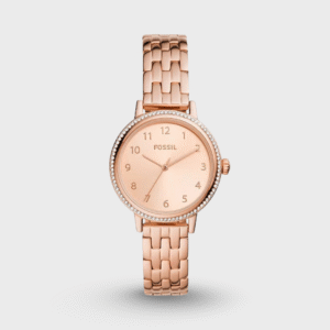 Reid Three-Hand Rose Gold-Tone Stainless Steel Watch