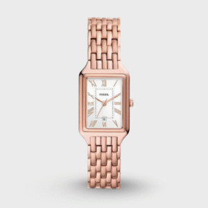 Raquel Three-Hand Date Rose Gold-Tone Stainless Steel Watch