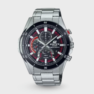 Edifice Men Quartz Two Tone Dial Chronograph Stainless Steel Watch EX539