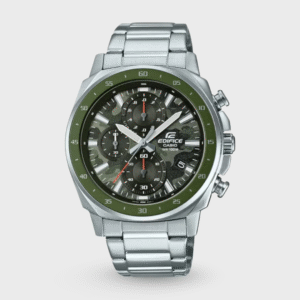 Edifice Men Quartz Green Dial Chronograph Stainless Steel Watch ED573