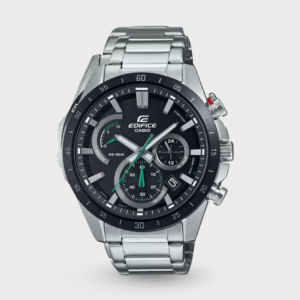 Edifice Men Quartz Two Tone Dial Chronograph Stainless Steel Watch EX542