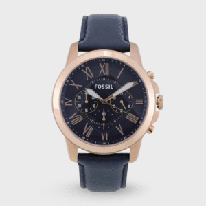 Fossil Men'S Grant Blue Leather Watch