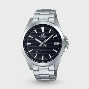 Edifice Men Quartz Black Dial Analog Stainless Steel Watch ED535