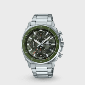 Edifice Men Quartz Green Dial Chronograph Stainless Steel Watch ED573