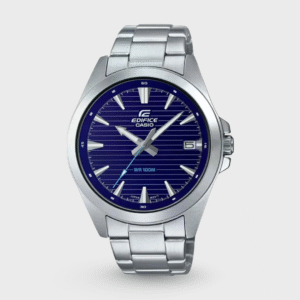 Edifice Men Quartz Blue Dial Analog Stainless Steel Watch ED536