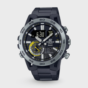 Edifice Men Quartz Black Dial Analog-Digital Stainless Steel Watch ED576