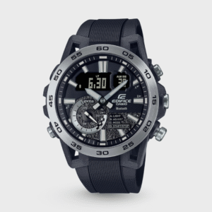 Edifice Men Quartz Black Dial Analog-Digital Resin Watch ED578