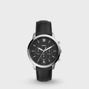 Fossil Neutra Chronograph Black Leather Watch
