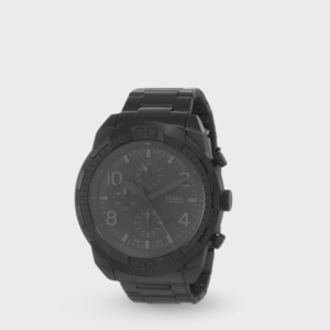 Bronson Men Quartz Black Dial Chronograph Stainless Steel Watch