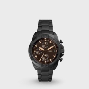 Bronson Chronograph Black Stainless Steel Watch