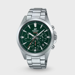Edifice Men Quartz Green Dial Chronograph Stainless Steel Watch ED546