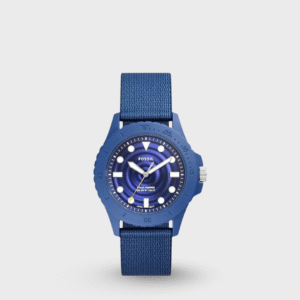 Fb-01 Men Solar Blue Dial Analog Tide Ocean Material Watch
