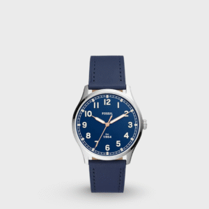 Dayliner Men Quartz Blue Dial Analog Leather Watch