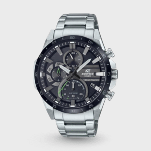 Edifice Men Quartz Black Dial Chronograph Stainless Steel Watch ED547