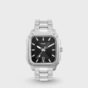 Inscription Three-Hand Date Stainless Steel Watch