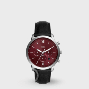 Neutra Chronograph Black LiteHide™ Leather Watch