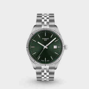 Ballade Men Quartz Green Dial Analog Stainless Steel Watch