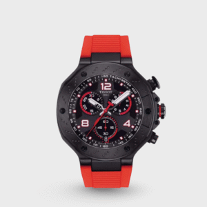 T-Race MotoGP Men Quartz Black Dial Chronograph Silicone Watch