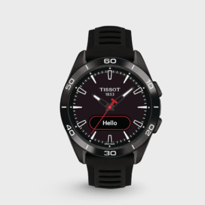 T-Touch Connect Sport Men Quartz Solar Black Dial Analog Silicone