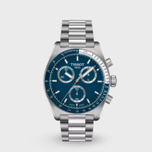 PR 516 Men Quartz Blue Dial Chronograph Stainless Steel Watch