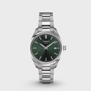 PR 100 Women Quartz Green Dial Analog Stainless Steel Watch