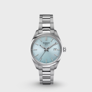 PR 100 Unisex Quartz Ice Blue Dial Analog Stainless Steel Watch