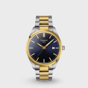 PR 100 Men Quartz Blue Dial Analog Stainless Steel Watch