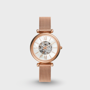 Carlie Women Automatic White Dial Analog Stainless Steel Watch