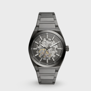Everett Men Automatic Grey Dial Analog Stainless Steel Watch