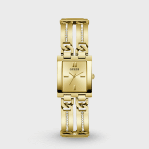 Bejeweled Women Quartz Champagne Dial Analog Stainless