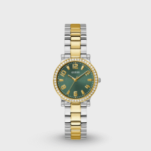 Fawn Women Quartz Green Dial Analog Stainless Steel Watch