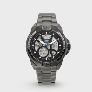 Bronson Men Automatic Black Dial Analog Stainless Steel Watch