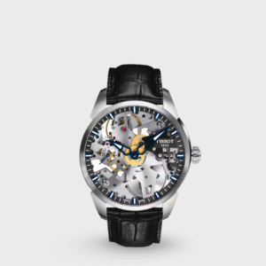 T-Complication Men Automatic Transparent Dial Analog Leather