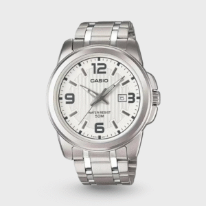 Enticer Men Quartz White Dial Analog Stainless Steel Watch A552