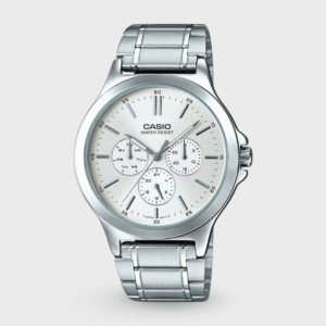 Enticer Men Quartz Silver Dial Chronograph Stainless Steel Watch A1892