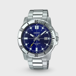 Enticer Men Quartz Blue Dial Analog Stainless Steel Watch A1364