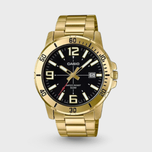 Enticer Men Quartz Black Dial Analog Stainless Steel Watch A1367