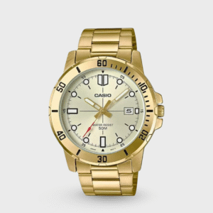 Enticer Men Quartz Gold Dial Analog Stainless Steel Watch A1368