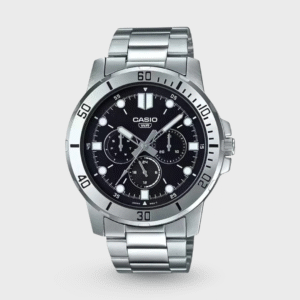 Enticer Men Quartz Black Dial Multi-Function Stainless Steel Watch A1748