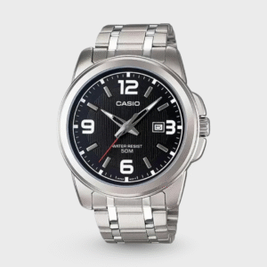 Enticer Men Quartz Black Dial Analog Stainless Steel Watch A550