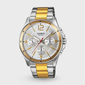 Enticer Men Quartz Silver Dial Chronograph Stainless Steel Watch A1653