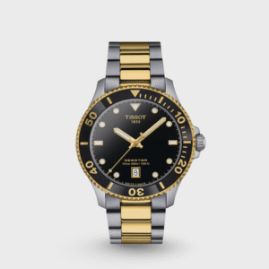 Seastar 1000 Men Quartz Black Analog Stainless Steel Watch