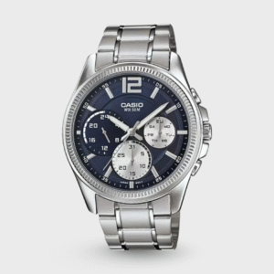 Enticer Men Quartz Blue Dial Chronograph Stainless Steel Watch A1660